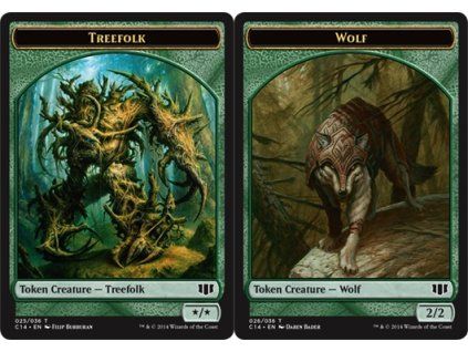 Treefolk // Wolf Token