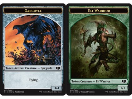 Gargoyle // Elf Warrior Token (Foil NE, Stav Near Mint)