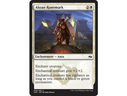 Abzan Runemark (Foil NE, Stav Near Mint)