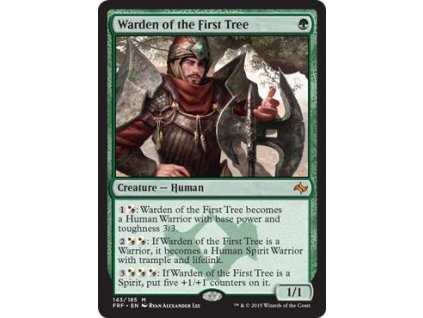 Warden of the First Tree (Foil NE, Stav Light Played)