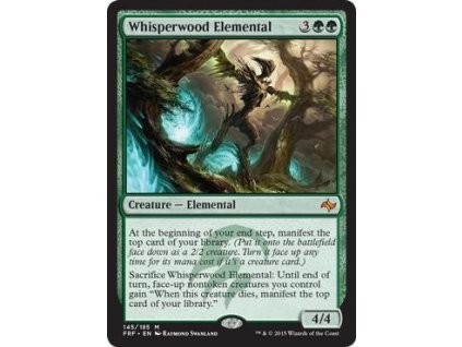 Whisperwood Elemental - NON ENG CHI (Foil NE, Stav Near Mint)