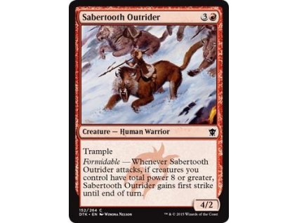 Sabertooth Outrider (Foil NE, Stav Near Mint)