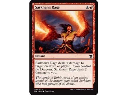 Sarkhan's Rage (Foil NE, Stav Near Mint)