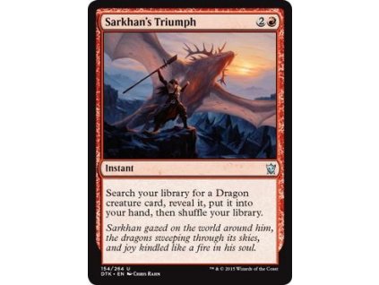Sarkhan's Triumph (Foil NE, Stav Near Mint)