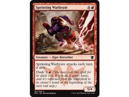 Sprinting Warbrute (Foil NE, Stav Near Mint)