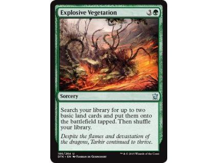 Explosive Vegetation