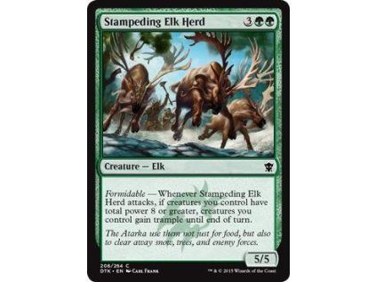 Stampeding Elk Herd