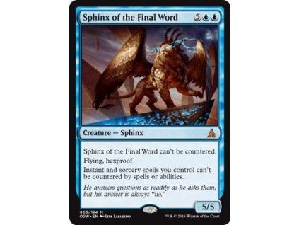 Sphinx of the Final Word