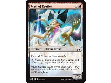 Maw of Kozilek (Foil NE, Stav Near Mint)