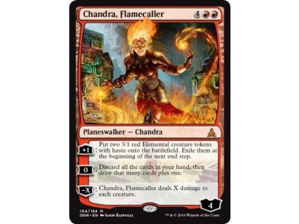 Chandra, Flamecaller (Foil NE, Stav Light Played)