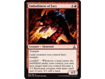 Embodiment of Fury (Foil NE, Stav Near Mint)