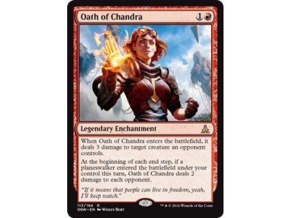 Oath of Chandra (Foil ANO, Stav Near Mint)