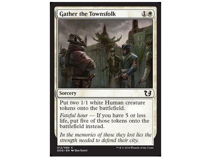 Gather the Townsfolk (Foil NE, Stav Near Mint)