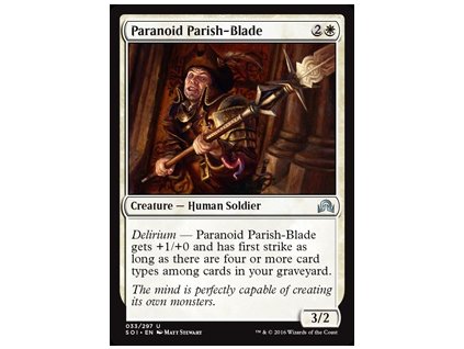 Paranoid Parish-Blade (Foil NE, Stav Near Mint)