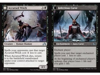 Accursed Witch // Infectious Curse (Foil NE, Stav Near Mint)