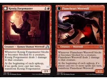 Kessig Forgemaster // Flameheart Werewolf