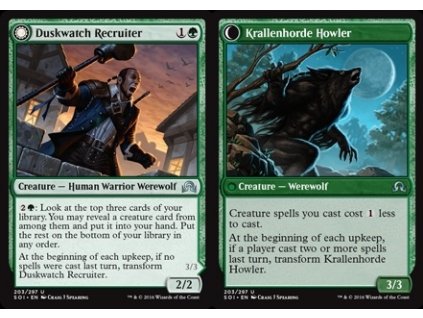 Duskwatch Recruiter // Krallenhorde Howler (Foil NE, Stav Near Mint)