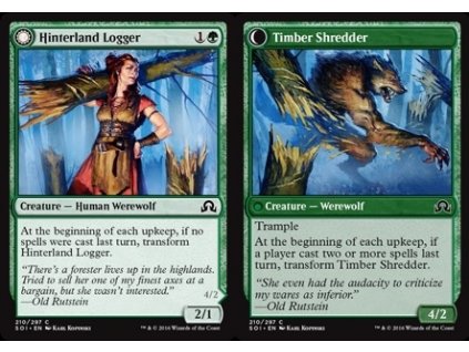 Hinterland Logger // Timber Shredder (Foil NE, Stav Near Mint)