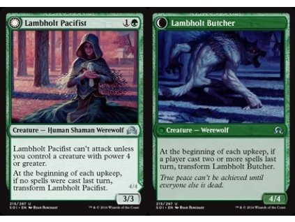 Lambholt Pacifist // Lambholt Butcher (Foil NE, Stav Near Mint)