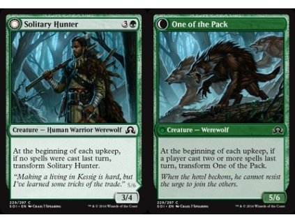 Solitary Hunter // One of the Pack (Foil NE, Stav Near Mint)