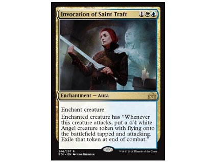 Invocation of Saint Traft (Foil NE, Stav Near Mint)