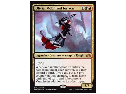 Olivia, Mobilized for War (Foil NE, Stav Near Mint)