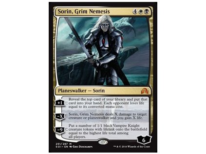 Sorin, Grim Nemesis (Foil NE, Stav Light Played)