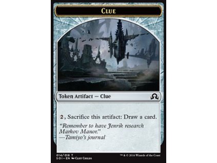 Clue token (Foil NE, Stav Near Mint)