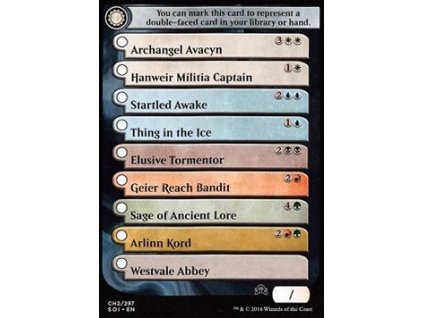 Checklist card Shadows over Innistrad (2) (Foil NE, Stav Near Mint)