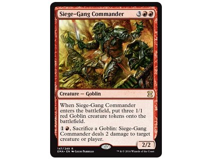 Siege-Gang Commander (Foil NE, Stav Near Mint)