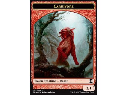 Carnivore Token (Foil NE, Stav Near Mint)