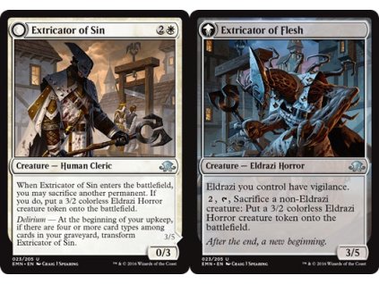 Extricator of Sin // Extricator of Flesh (Foil NE, Stav Near Mint)