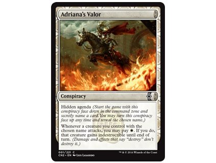 Adriana's Valor (Foil NE, Stav Near Mint)