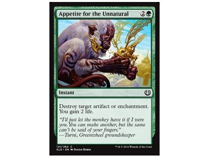 Appetite for the Unnatural (Foil NE, Stav Near Mint)