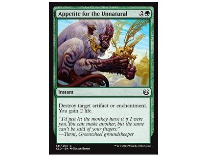 Appetite for the Unnatural