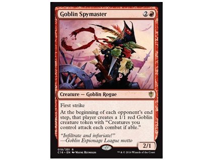 Goblin Spymaster (Foil NE, Stav Near Mint)