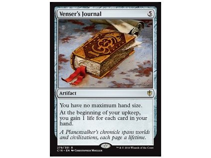 Venser's Journal (Foil NE, Stav Near Mint)