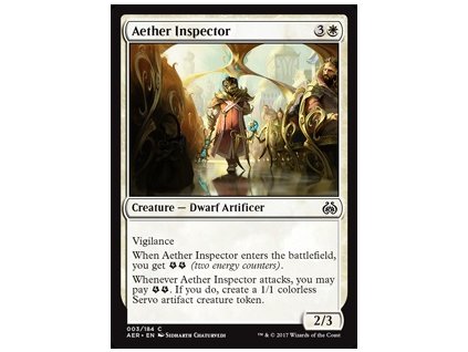 Aether Inspector (Foil NE, Stav Near Mint)