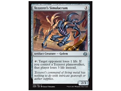 Tezzeret's Simulacrum (Foil NE, Stav Near Mint)