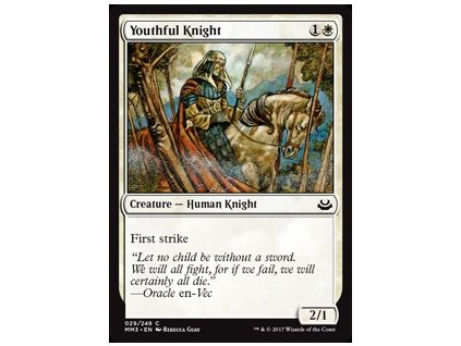 Youthful Knight (Foil NE, Stav Near Mint)