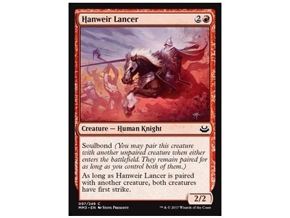 Hanweir Lancer (Foil NE, Stav Near Mint)