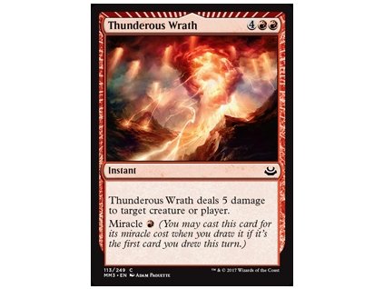 Thunderous Wrath (Foil NE, Stav Near Mint)