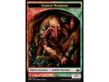 Goblin Warrior Token (Foil NE, Stav Near Mint)