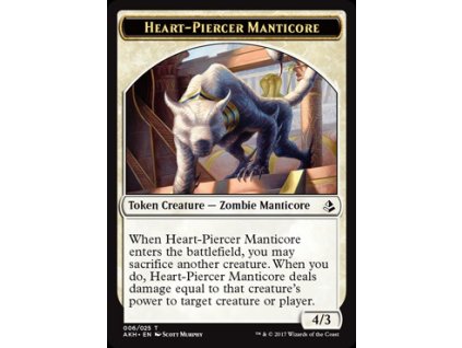 Heart-Piercer Manticore token (Foil NE, Stav Near Mint)