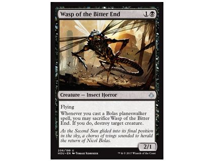 Wasp of the Bitter End (Foil NE, Stav Near Mint)