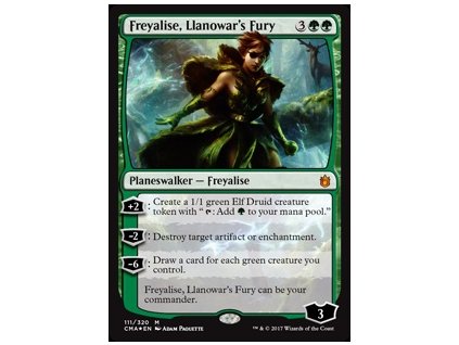 Freyalise, Llanowar's Fury - FOIL (Foil NE, Stav Near Mint)