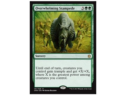 Overwhelming Stampede (Foil NE, Stav Near Mint)