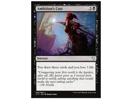 Ambition's Cost (Foil NE, Stav Near Mint)