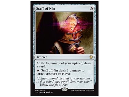 Staff of Nin (Foil NE, Stav Near Mint)