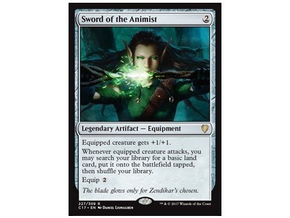 Sword of the Animist (Foil NE, Stav Near Mint)